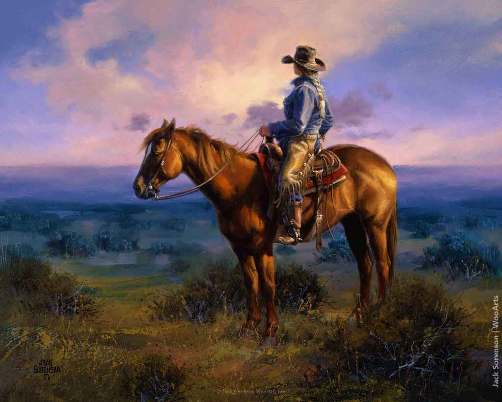 92 Wild West Oil Paintings By American Artist Jack Sorenson