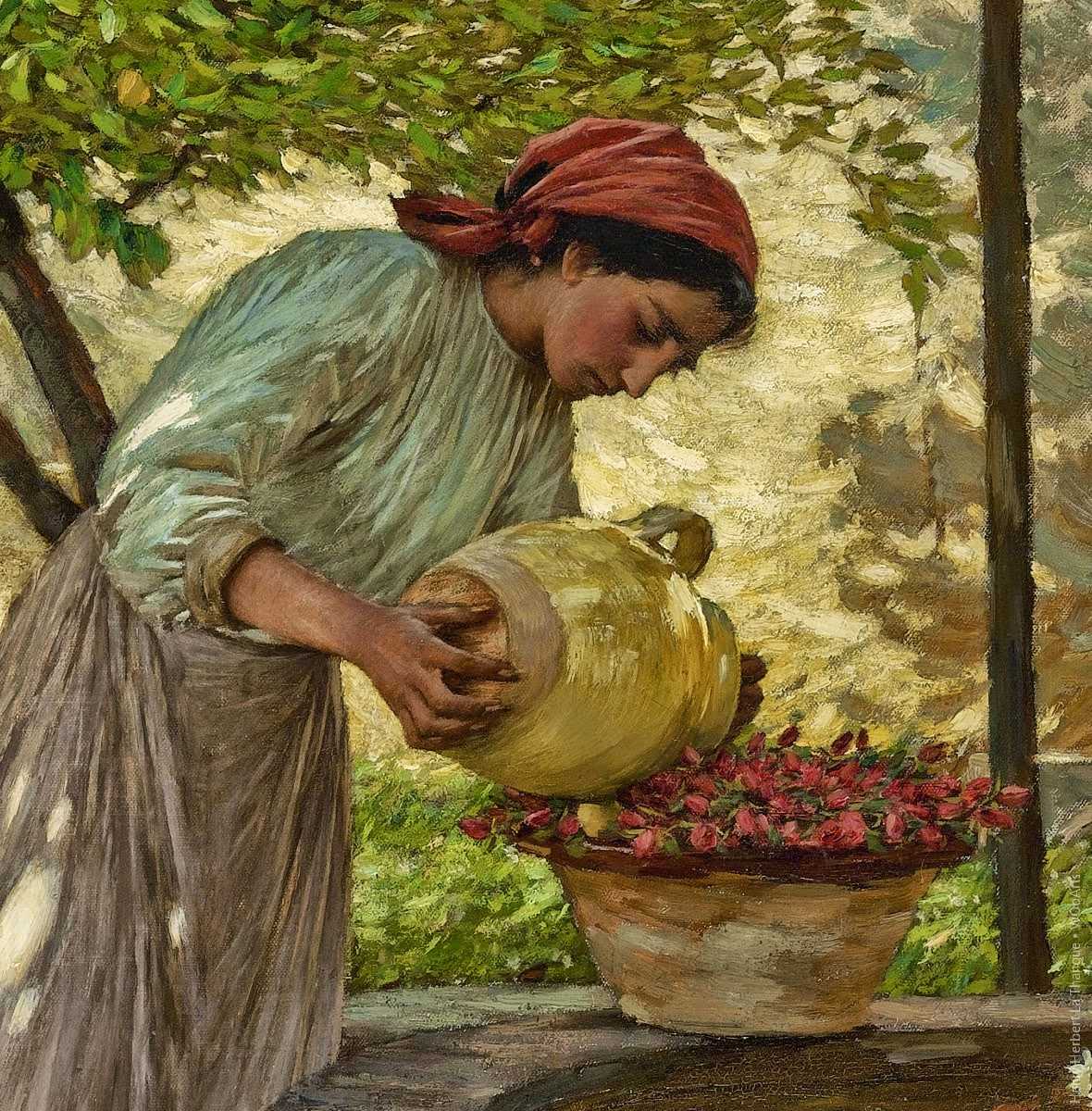 Painting by Henry Herbert La Thangue