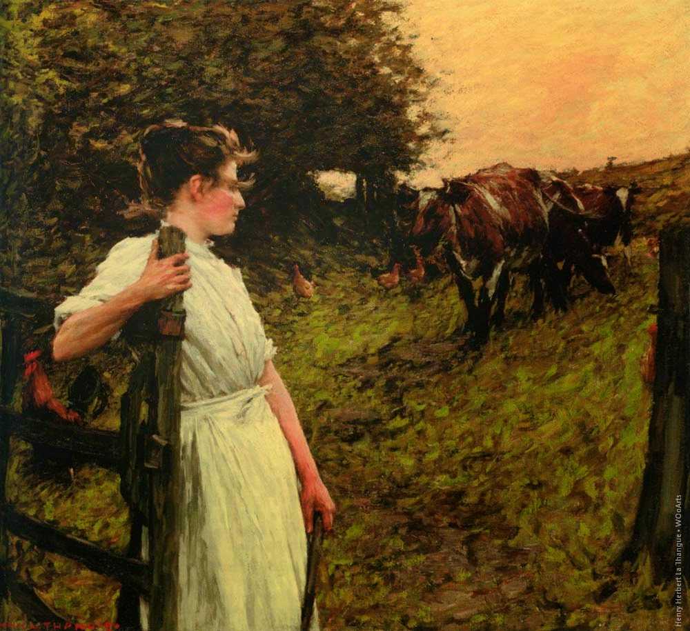 Painting by Henry Herbert La Thangue