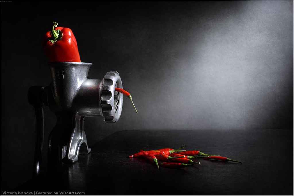 Red Pepper Ground Machine - Photography: Conceptual, Imaginary Stories By Artist Victoria Ivanova