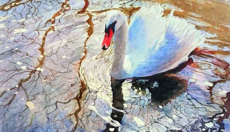 Turkish Artist Rukiye Garip Watercolor Painting