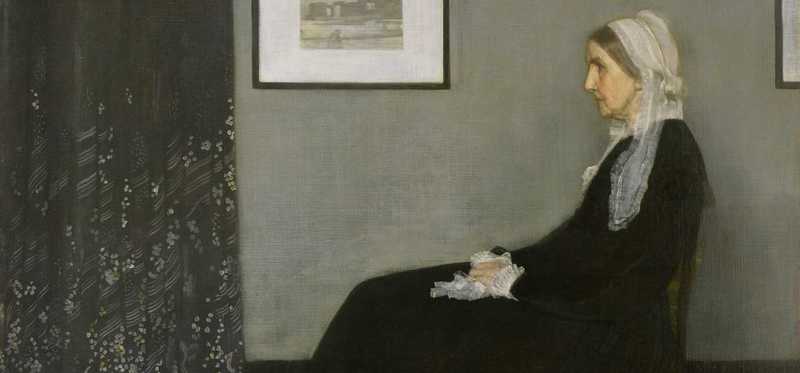 American Artist James Abbott McNeill Whistler - Mother - Painting