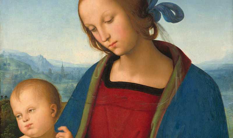 madonna and child pietro perugino Painting - Italian Artist