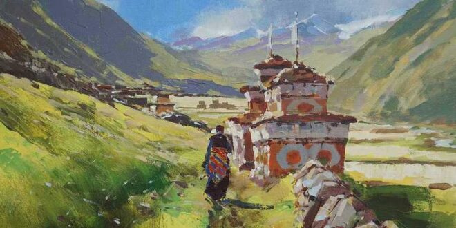 Painting by Dhwoj Gurung