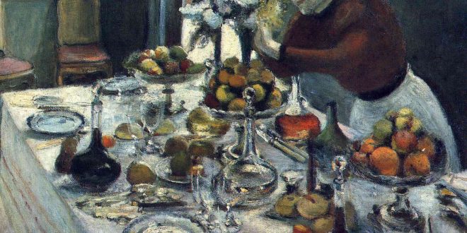 French Artist Henri Matisse Food Painting 1897 The Dinner Table-og