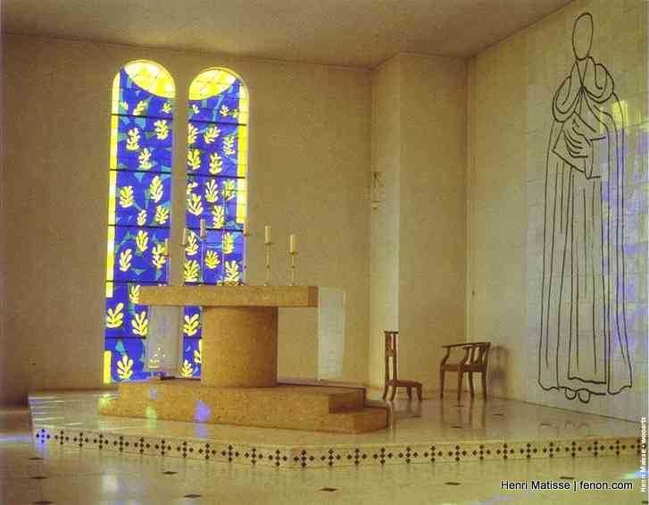 French Artist Henri Matisse 05 - Interior of the Chapel of the Rosary, Vence