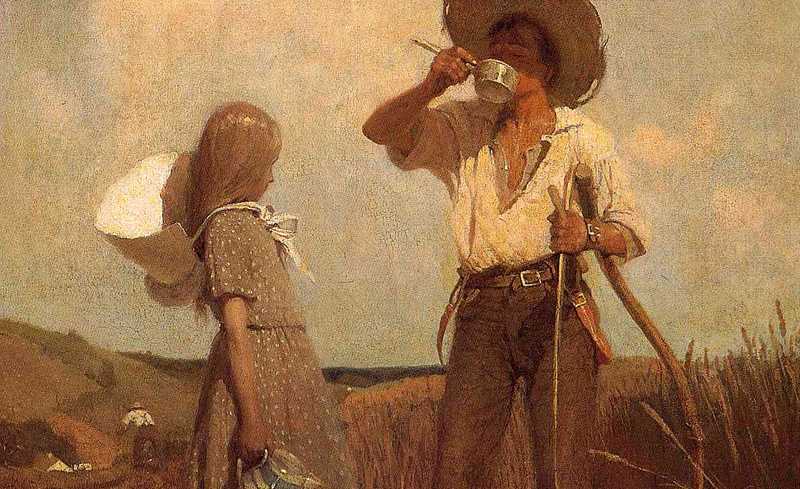 American Artist N. C. Wyeth Oil Painting