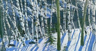 American Artist Neil Welliver Painting