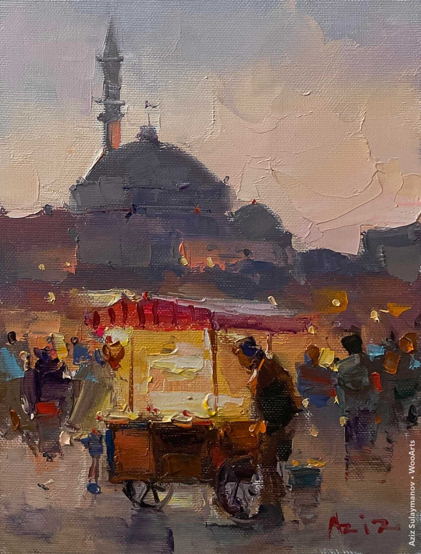 Aziz Sulaymanov Painting - Kyrgyzstani Artist