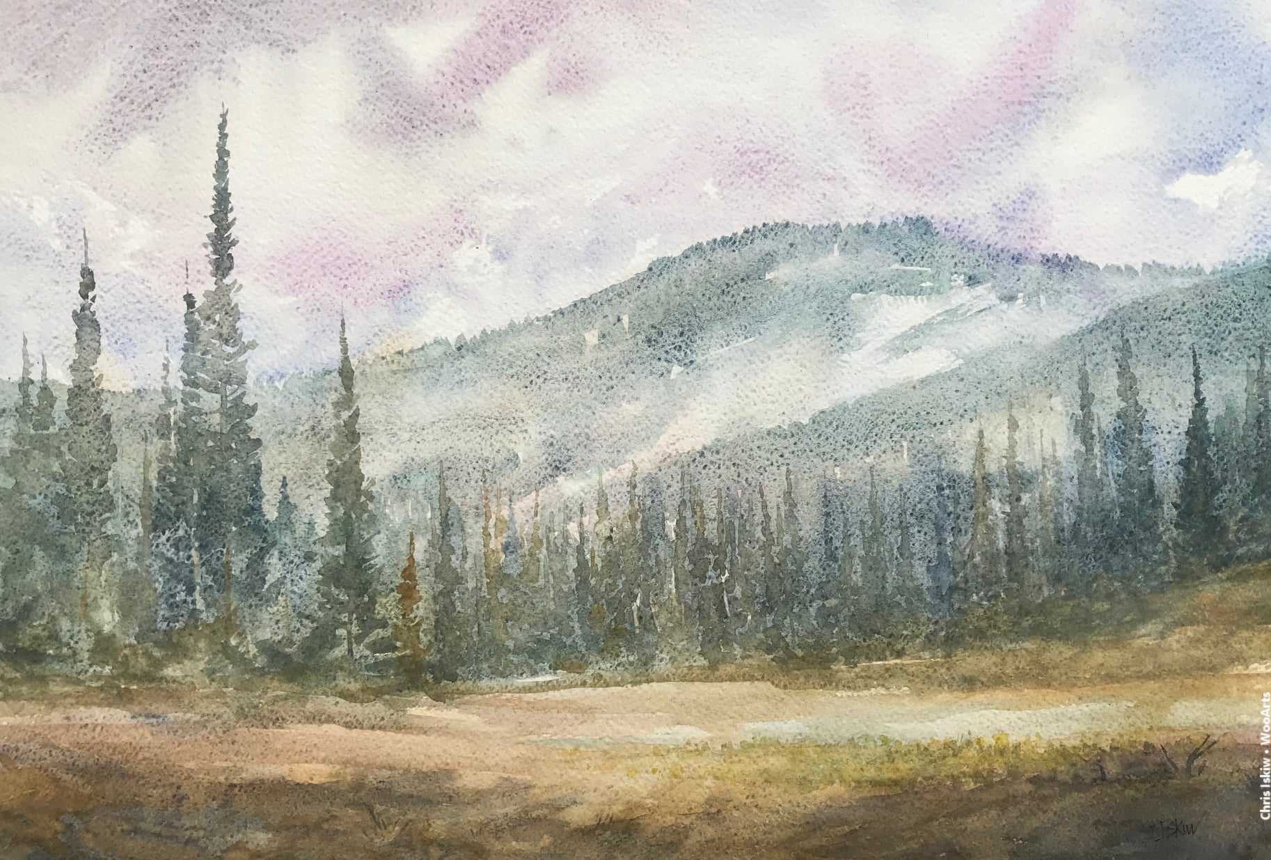 Canadian Artist Chris Iskiw - Watercolor Painting