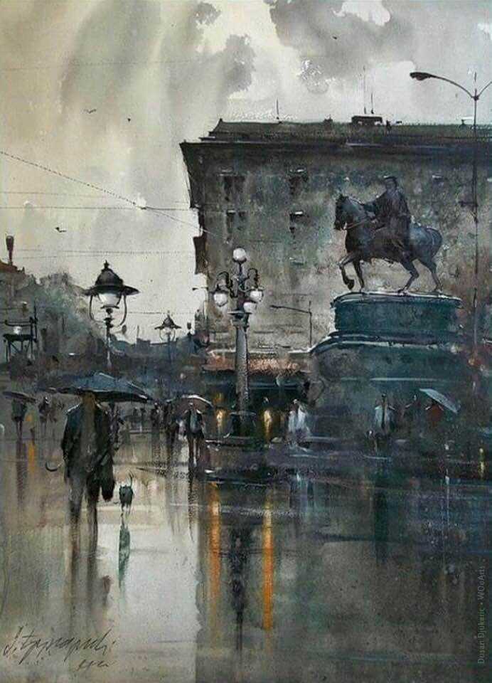 Painting by Dusan Djukaric
