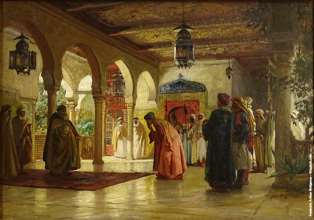 Frederick Arthur Bridgman - Reception of an Ambassador (Palace of Constantine) Painting