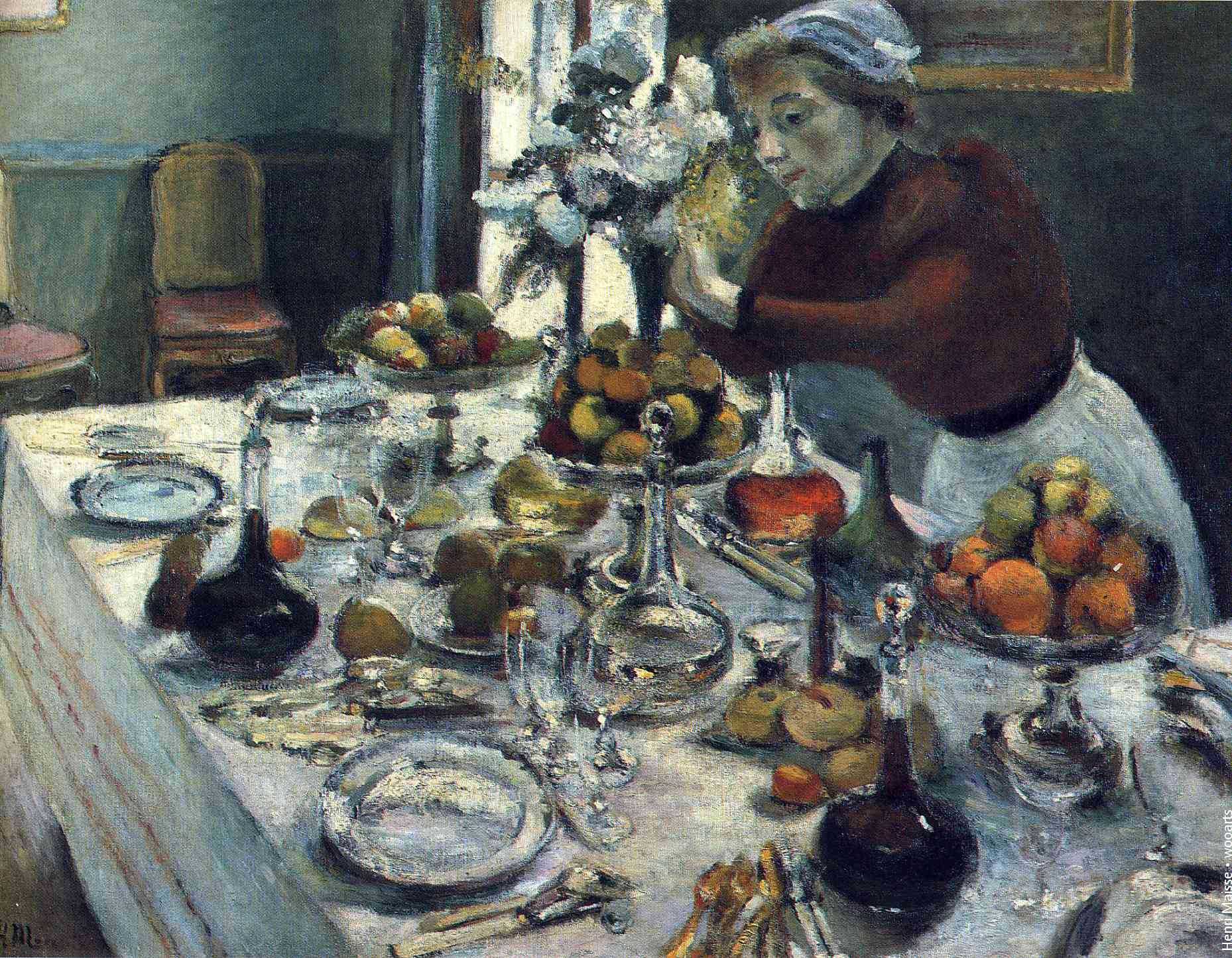 Henri Matisse Food Painting 1897 The Dinner Table