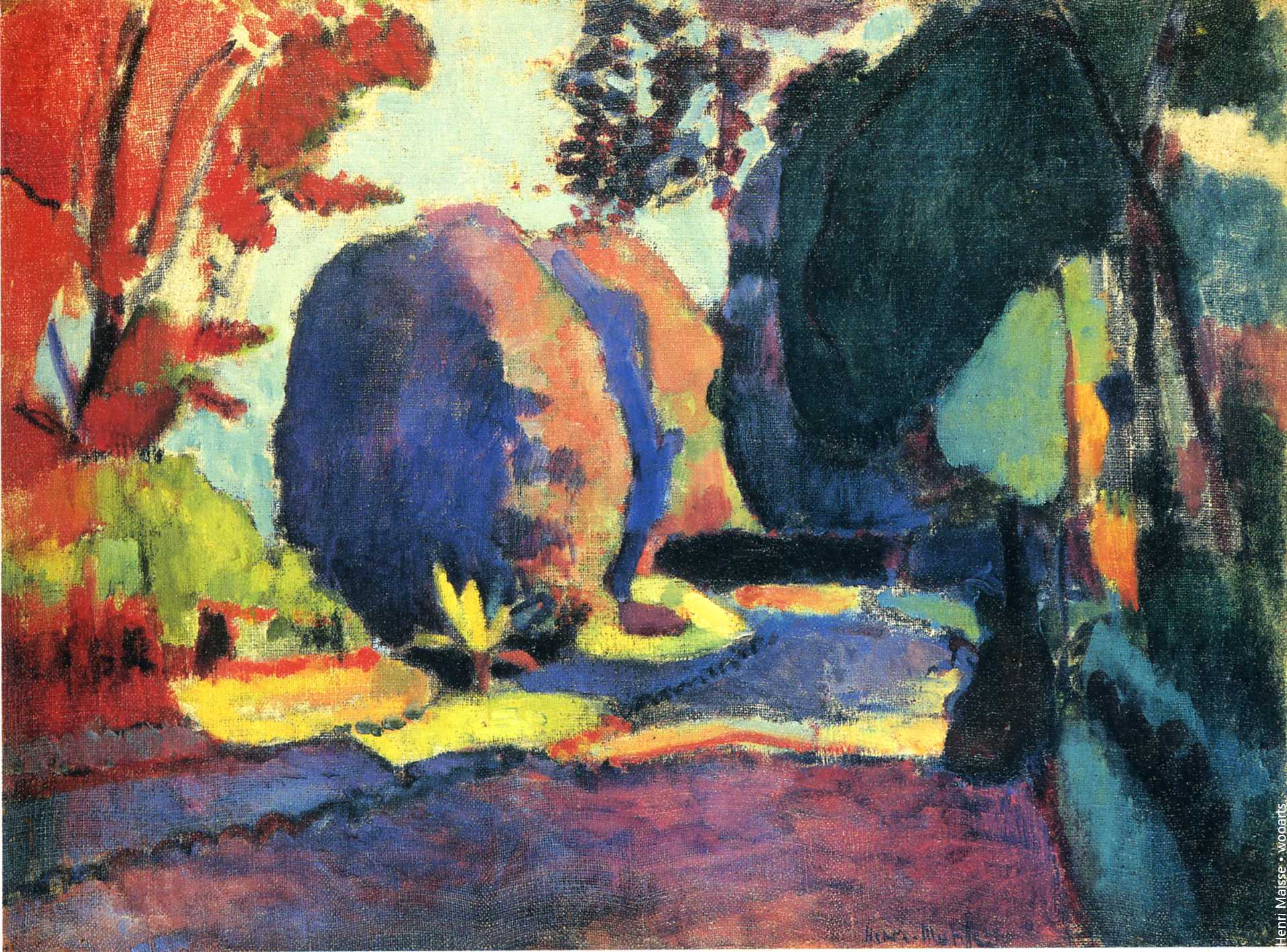 Henri Matisse Landscape Painting The Luxembourg Gardens