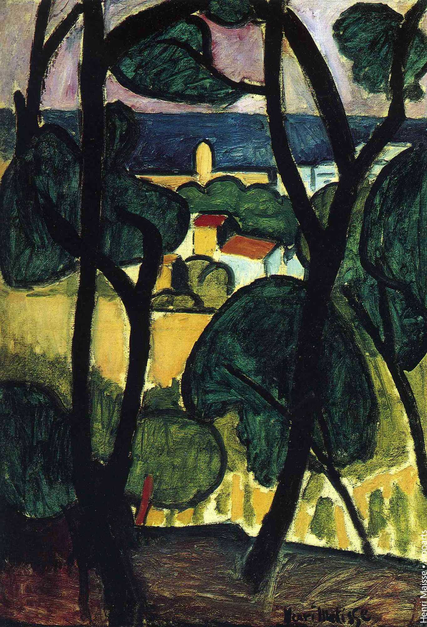 Henri Matisse Landscape Painting View of Collioure