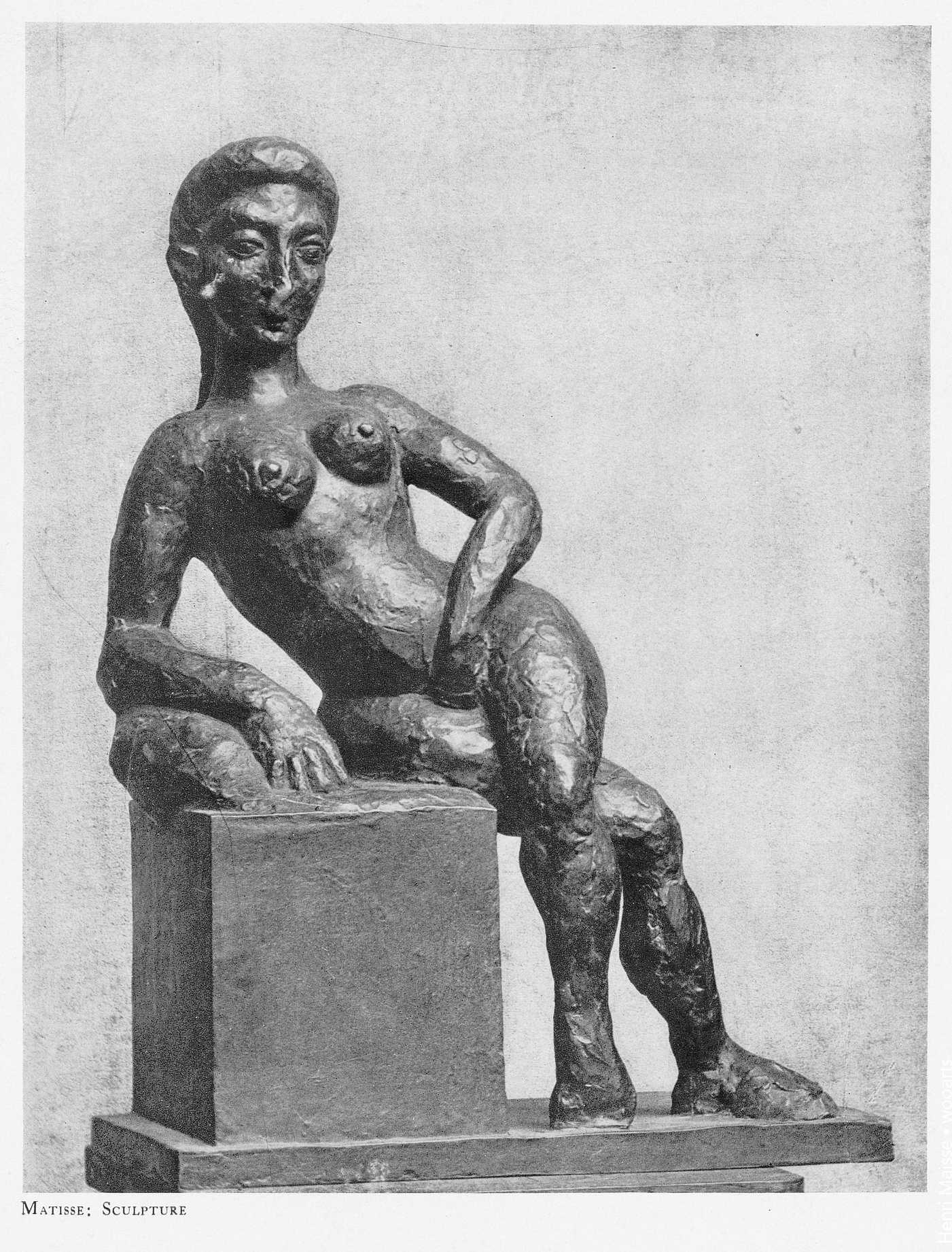 Henri Matisse Nude Painting 1908, Figure décorative, bronze
