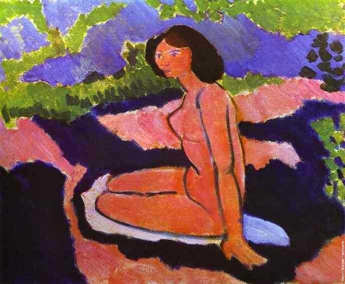 Henri Matisse Nude Painting A Sitting Nude