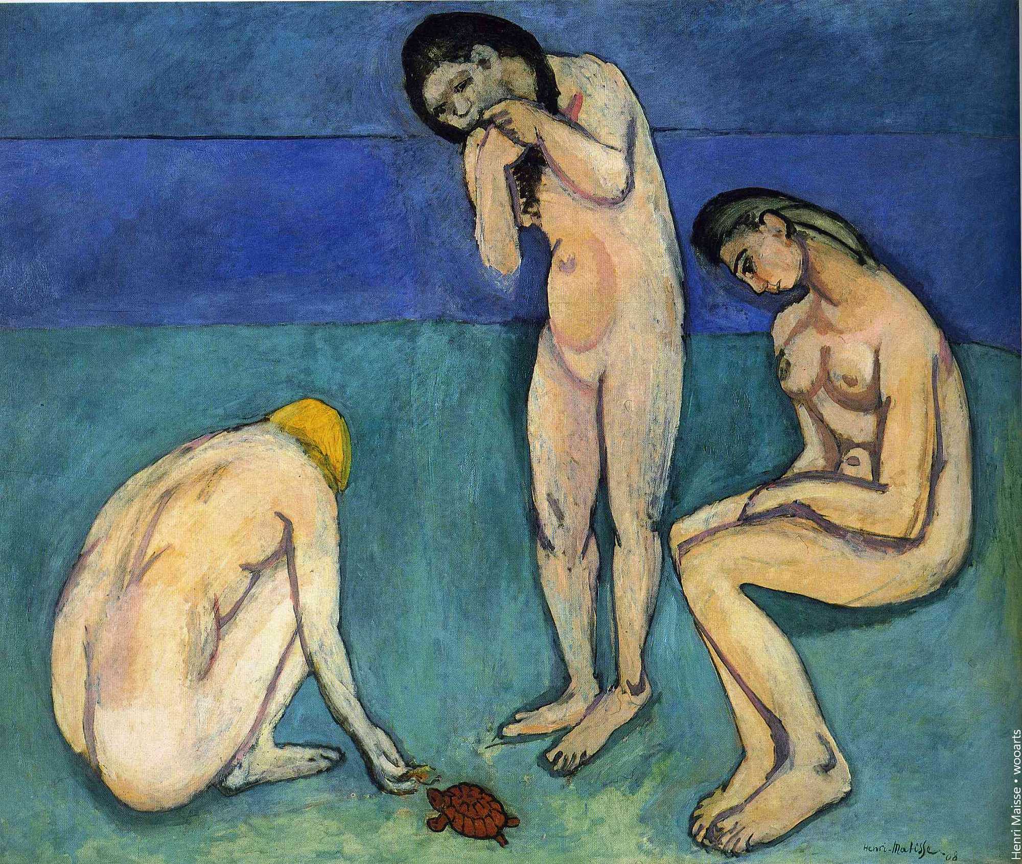 Henri Matisse Nude Painting Bathers with a turtle