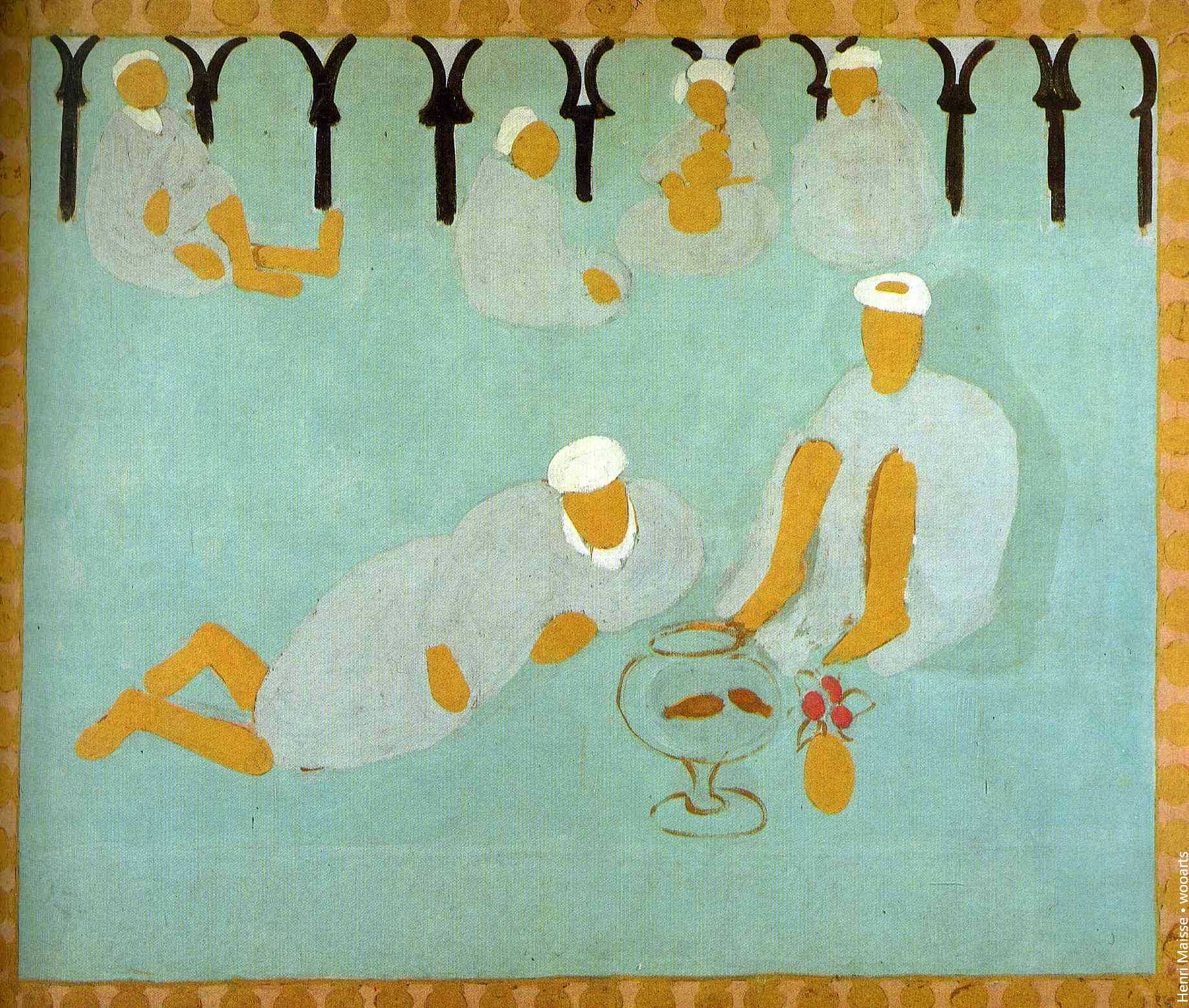Henri Matisse Setting Painting - Arab Coffee House