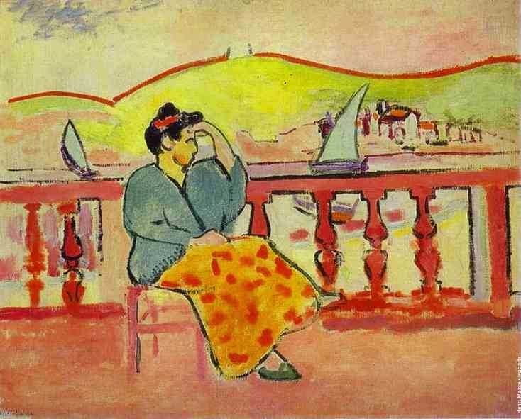 Henri Matisse Setting Painting Lady on the Terrace
