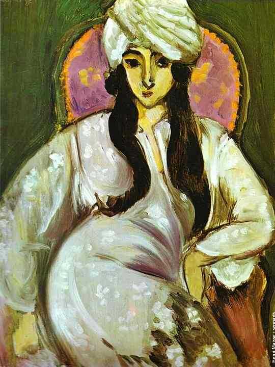Henri Matisse Setting Painting - Laurette in a White Turban