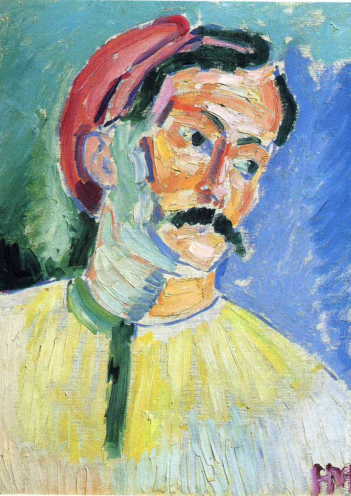 Henri Matisse Setting Painting - Portrait of André Derain