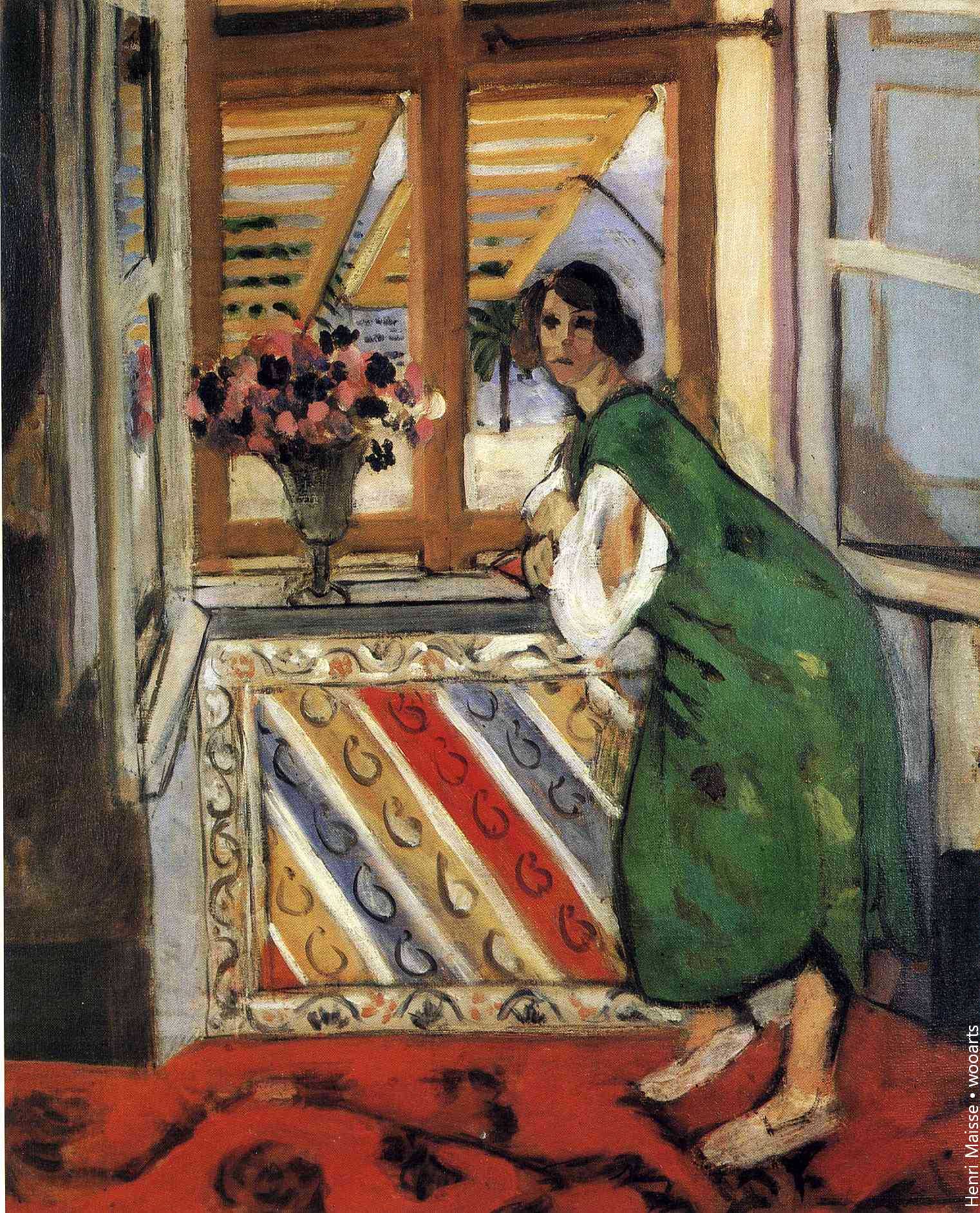 Henri Matisse Standing Painting - Young Girl in a Green Dress