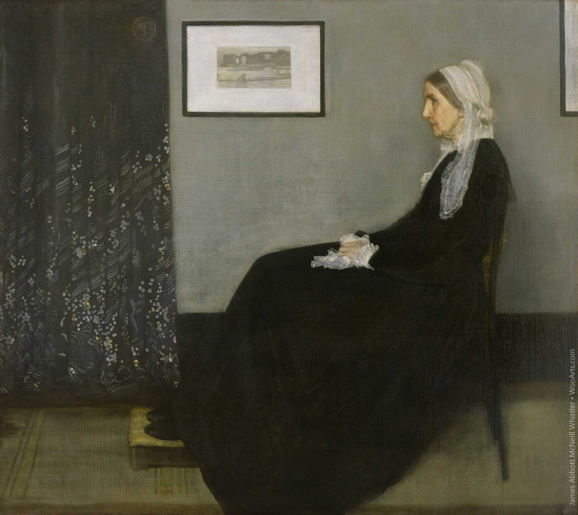 James Abbott McNeill Whistler  - Mother - Painting