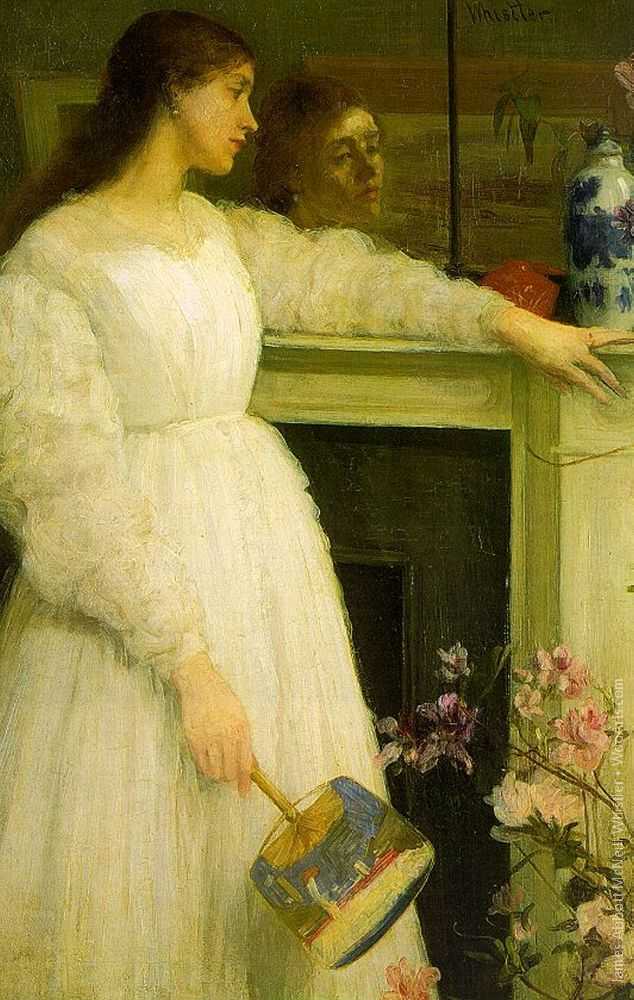 James Abbott McNeill Whistler  - Symphony in White no 2 The Little White Girl - Painting