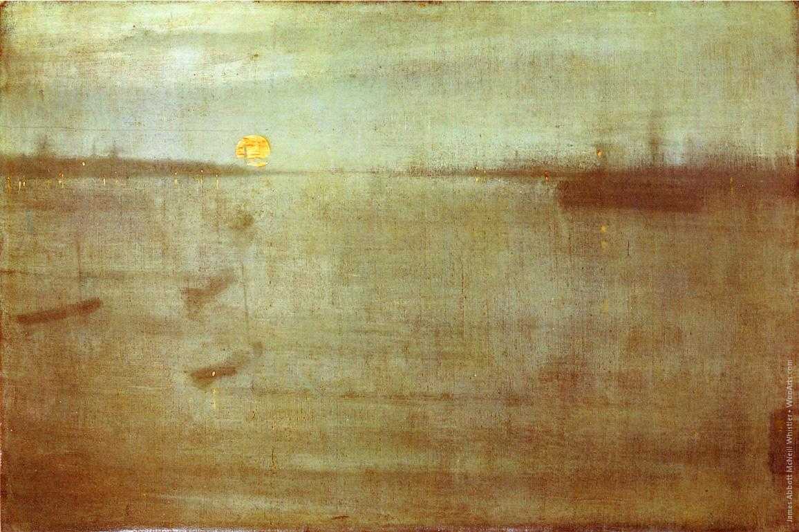 James Abbott McNeill Whistler  - Nocturne Blue and Gold Southampton Water - Painting