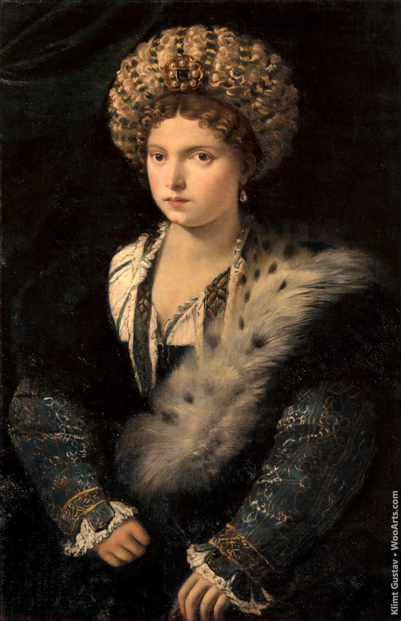Portrait of Isabella dʼEste Gustav Klimt 1884