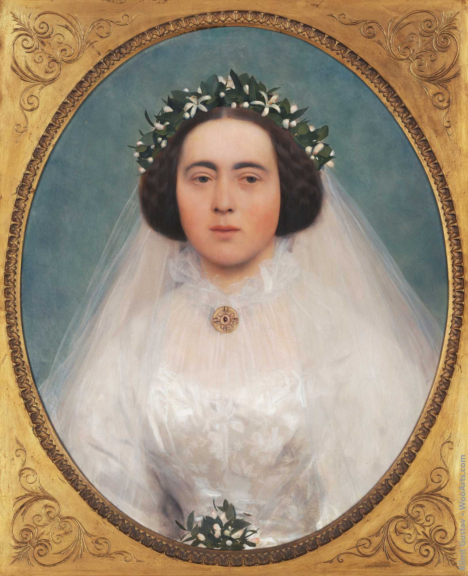 Marie Kerner von Marilaun as a bride Gustav Klimt 1891-92