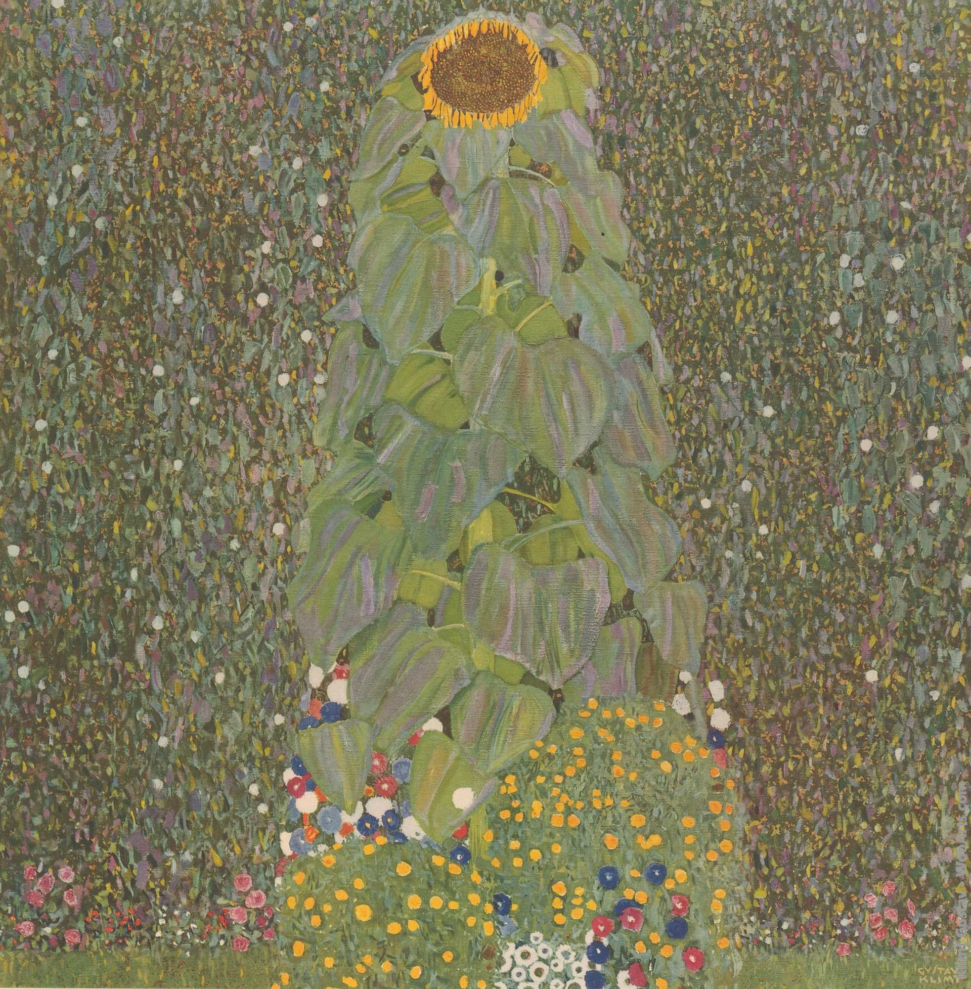 Sunflower after Gustav Klimt, plate 30, The work of Gustav Klimt Gustav Klimt 1918