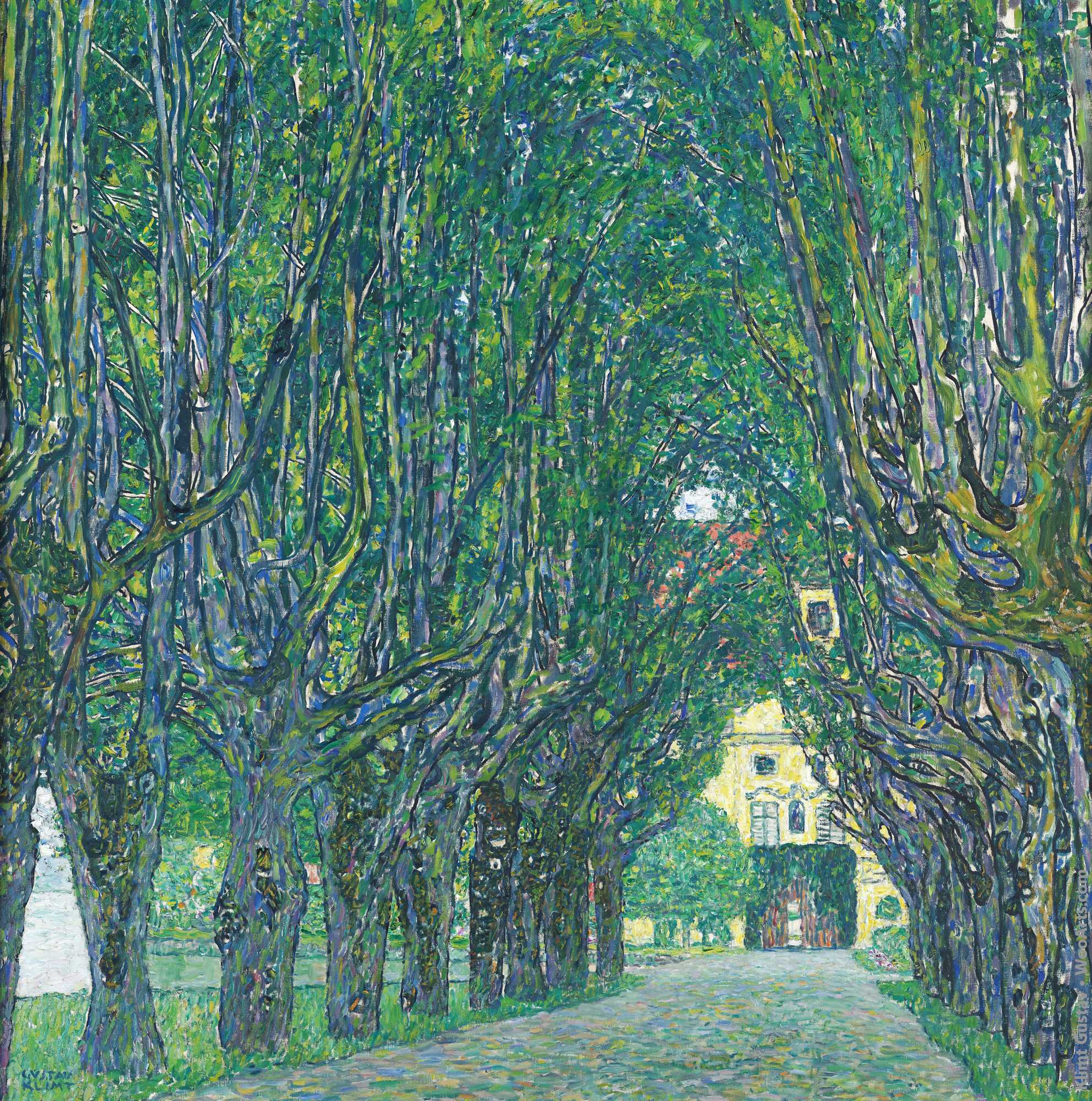 Avenue to Schloss Kammer Gustav Klimt 1912