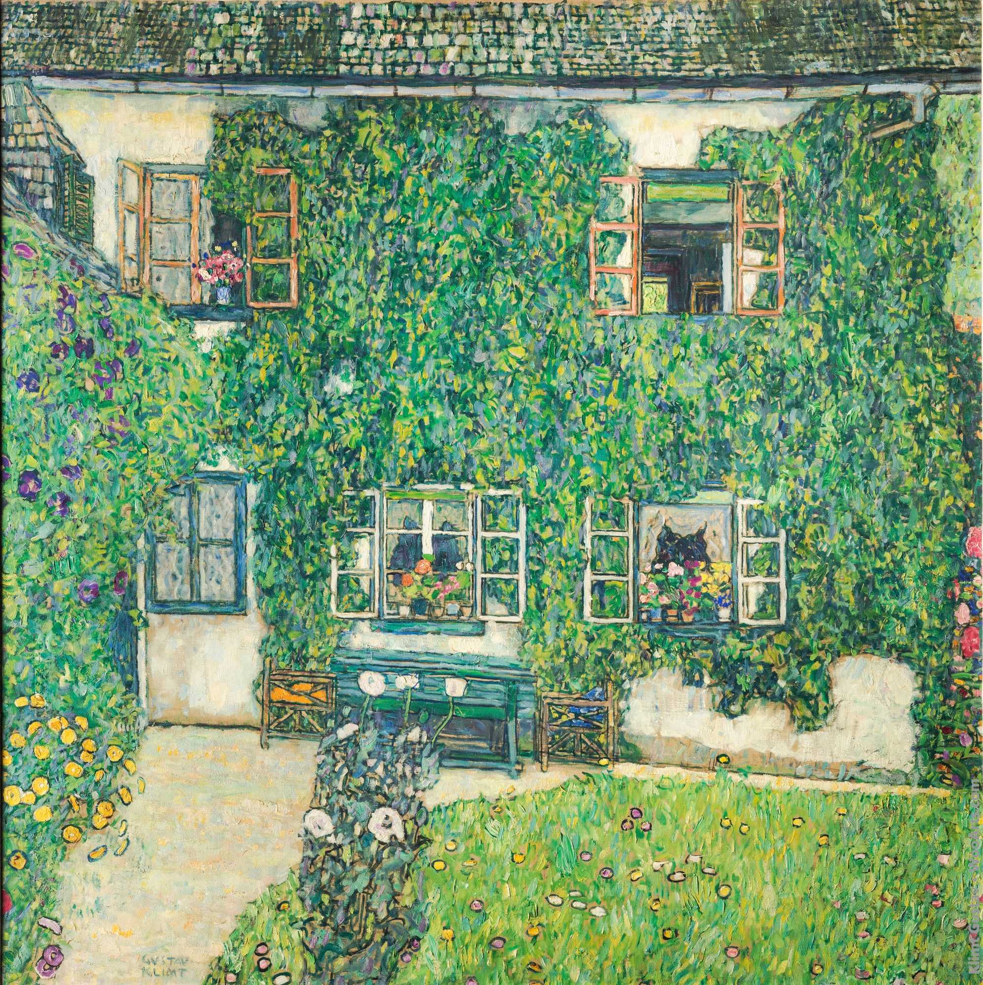 Forester's House in Weissenbach II (Garden) Gustav Klimt 1914