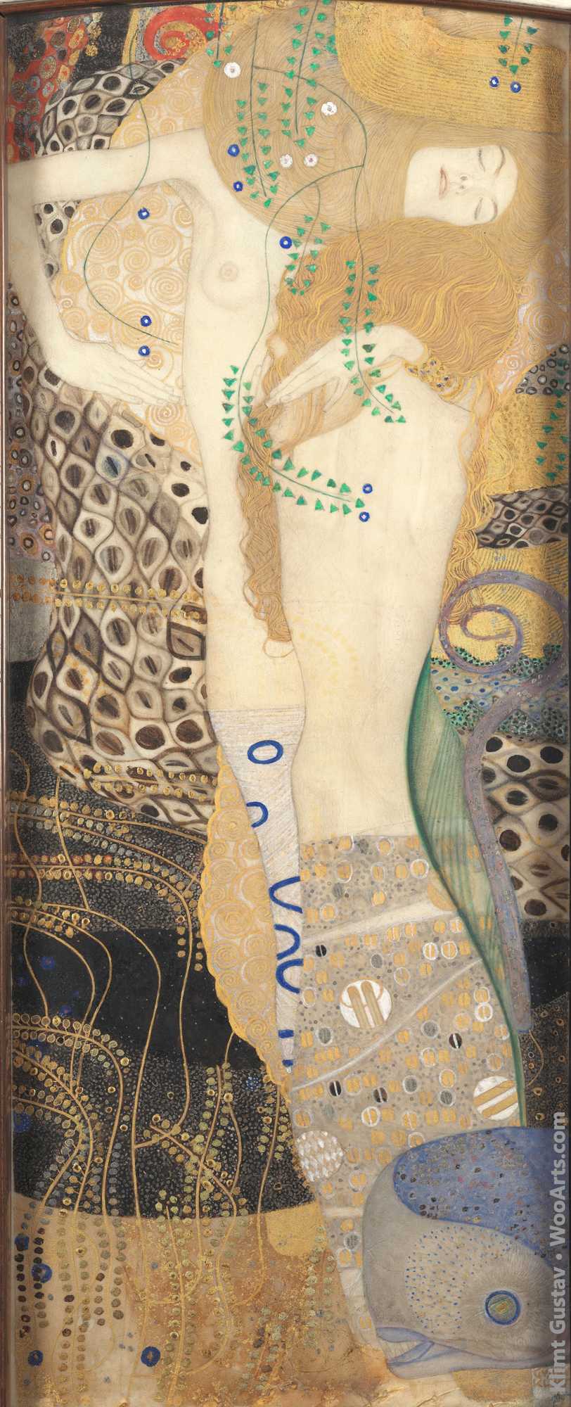 Friends (Water serpants) Gustav Klimt 1904-1907 -