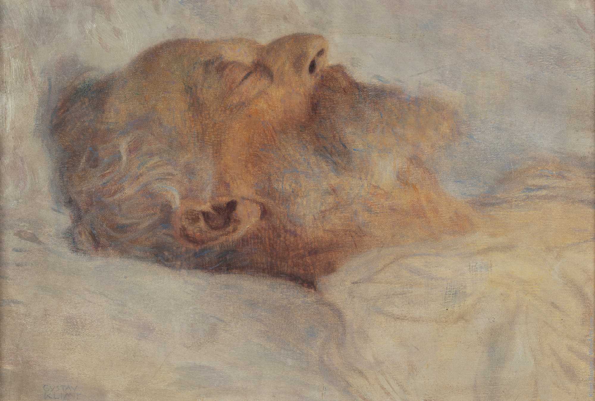 Old Man on his Death-Bed Gustav Klimtaround 1899