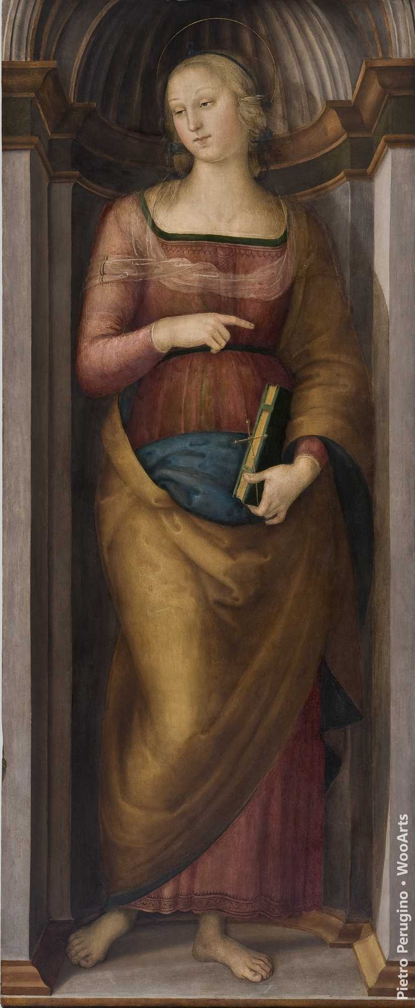 heilige margarethe von antiochien pietro perugino 1505 – 07 Painting - Italian Artist